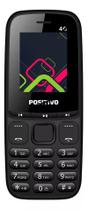 Celular Simples Positivo P26 Rede 4g Dual Chip Radio Mp3 Cor Preto