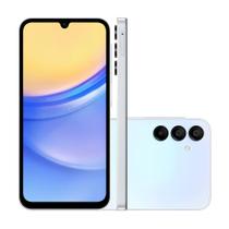 Celular Smartphone Samsung Galaxy A15 128GB de Memória 4GB Ram 4G Azul Claro 4G Tela 6.5 NFC Bateria 5000mAh