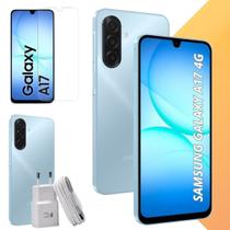 Celular Smartphone Samsung Galaxy A17 128GB 4GB RAM Câmera 50MP com IA Com Película Protetora Celular Smartphone Samsung Galaxy A17 128GB 4GB RAM Câmera 50MP com IA Com Película Protetora