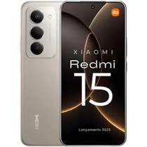 Celular Smartphone Xiaomi Redmi 15 8/256 GB Aparelho Top em custo Benefício - Prata Celular Smartphone Xiaomi Redmi 15 8/256 GB Aparelho Top em custo Benefício - Prata