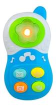 Celular telefone bebê musical com sons e luzes - kitstar didático educativo