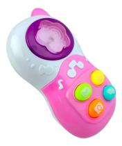 Celular Telefone De Bebê Musical Com Luz Kitstar 6m+ Rosa