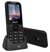 Celular Telefone Multilaser Vita 4g Com Base Carregadora P9225 Botão Sos Teclas Grandes