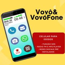 Celular vovô&vovófone 64gb oba botão sos zap - POSITIVO