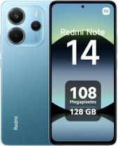 Celular Xaiomi Redmii Noti 14 128GB 6GB Câmera 108MP 20MP Tela 6.67 AMOLED 120Hz Dual SIM Chip IP54