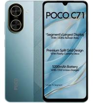 Celular Xiaomi Poco C71 - 3/64GB - 6.88'' - Dual-Sim - Azul