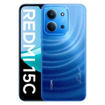 Celular Xiaomi Redmi 15C 256GB 16GB RAM (8GB +8GB Boost) Dual SIM Tela 6.9" - Azul + FONE SEM FIO