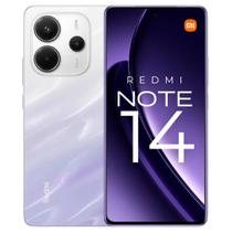Celular Xiaomi Redmi Note 14 4G 128GB 6GB RAM Tela AMOLED 6.67 120Hz Camera 108MP Bateria 5500mAh Carregamento 33W Roxo Dual SIM Celular Xiaomi Redmi Note 14 4G 128GB 6GB RAM Tela AMOLED 6.67 120Hz Camera 108MP Bateria 5500mAh Carregamento 33W Roxo Dual SIM