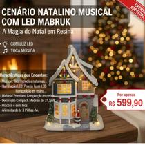 Cenario casa natal 28cm musical led