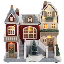 CENARIO CASA NATAL 28CM MUSICAL LED:Mega Cenário de Casa Natalina Musical e Luminosa Decoração Premium de Resina CENARIO CASA NATAL 28CM MUSICAL LED:Mega Cenário de Casa Natalina Musical e Luminosa Decoração Premium de Resina