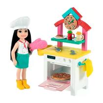 Cenário com Boneca Barbie Chelsea Pizzaiola - GTR88 GTN63 - Mattel