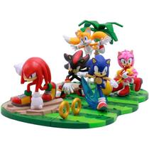 Cenário Completo c/ 5 Action Figure Sonic The Hedgehog Craftables Constructibles - Just Toys