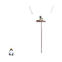 Cenário De Parede Para Decoração De Festa De Bruxos Com Plataforma 9 E 3/4 E Porta Da Estação King's