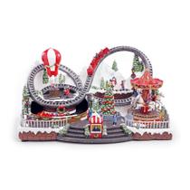 Cenário Decorativo de Natal - Parque Natalino - 30x54cm - Luz, Som e Movimento - 1 unidade - Cromus - Rizzo