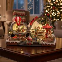 Cenário Decorativo de Natal - Parque Natalino - 30x54cm - Luz, Som e Movimento - 1 unidade - Rizzo