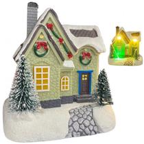 Cenario Natalino Natal Luz LED Vila Arvore Neve Enfeite Estante Mesa Decoraçao Ambiente Celebraçao Festa Fim de Ano Cenario Natalino Natal Luz LED Vila Arvore Neve Enfeite Estante Mesa Decoraçao Ambiente Celebraçao Festa Fim de Ano