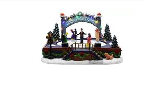 Cenario natalino patinação movimento c / leds Cenario natalino patinação movimento c / leds