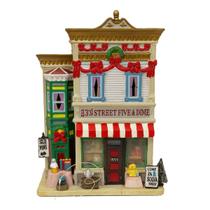 Cenario P/ Vila Natalina Casa Iluminada Loja De Doces 20CM Cenario P/ Vila Natalina Casa Iluminada Loja De Doces 20CM