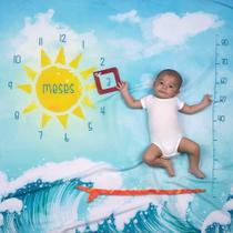 Cenário Tapete Mesversário Surf (lençol) Para Bebê - Alce Cenário Tapete Mesversário Surf (lençol) Para Bebê - Alce