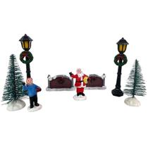 Cenario Vila Natalino Natal Papai Noel Arovre Pinheiro Decoraçao Vitrine Loja Mesa Estante Recepçao Fim de Ano Cenario Vila Natalino Natal Papai Noel Arovre Pinheiro Decoraçao Vitrine Loja Mesa Estante Recepçao Fim de Ano