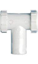 Center Outlet Tee Plumb Pak PP66-7W de plástico de 1,5 polegadas branco
