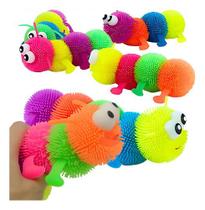 Centopeia Squish Sensorial Colorida Com Luz Anti Estresse Centopeia Squish Sensorial Colorida Com Luz Anti Estresse