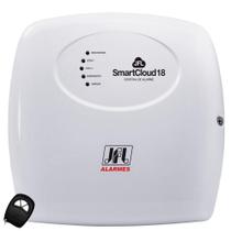 Central Alarme JFL SmartCloud 18, com 18 zonas (2 zonas mistas + 16 zonas de barramento)