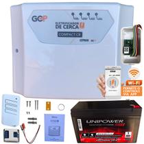 Central Cerca Elétrica Choque Shock Gcp Ppa Compact Cr + Bateria 12v 7ah + Módulo Wifi Wi-Fi Acesso Remoto APP IOS Android