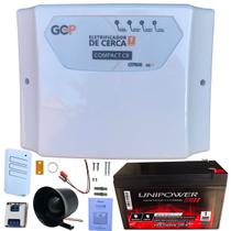 Central Cerca Elétrica Eletrificador Gcp 10000v Compact Cr Citrox PPA + Bateria 12V + Sirene