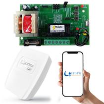 Central Comando Ac4 Fit Up Todas Marcas Motor Portão Abre Via App Wifi