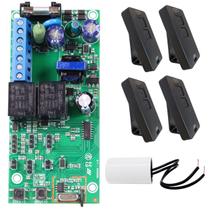 Central Comando Agility Pop Freio Ppa Com Cap 4 Tx Portão De Garagem