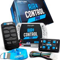 Central Controle Suspensão Ar Air Control PRO Saida Auxiliar 8 Teclas 12V Zendel Preto