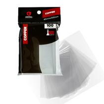 Central Copper 100 Sleeves Básico Transparente Jogo Tabuleiro T.C.G Cartas Grandes Board Game Acessórios