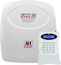 Central De Alarme Active 20 GPRS Com Modulo GPRS e Teclado - JFL