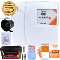 Central De Alarme C36 Smart Citrox Ppa On Wifi Internet App + Bateria 12V 7AH + Sirene + Cabo Central De Alarme C36 Smart Citrox Ppa On Wifi Internet App + Bateria 12V 7AH + Sirene + Cabo