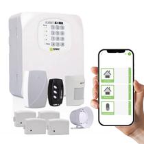 Central De Alarme Módulo Wifi Sensor S/Fio Digital Rf Sirene