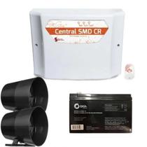 Central De choque e alarme para Cerca Elétrica Gcp Bateria E Sirene
