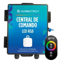 Central De Comando LED RGB Controle Touch 10A/120W - Globaltech Brasil