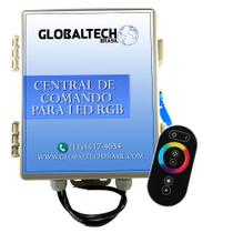 Central De Comando LED RGB Controle Touch - 60W/5A - Globaltech Brasil