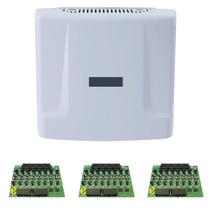 Central De Interfonia Interfone Comunicação Condominial Intelbras Comunic 48 e 3 Placas de 8 Ramais