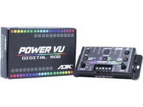 Central Medidor de Áudio Power Vu Digital Para Faróis de Led RGB - AJK