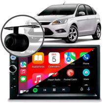 Central Mp5 Carplay + Camera Moldura Ford Focus Hatch Sedan