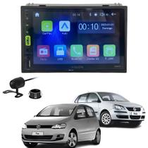 Central Mp5 Vision Android Auto Carplay Via Cabo + Moldura e Camera De Ré