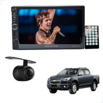 Central Multimidia 1 Din 7 Polegadas + Câmera de Ré S10 1995 1996 1997 1998 1999 2000 2001 até 2024
