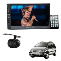 Central Multimidia 1 Din 7 Polegadas + Câmera de Ré Zafira 2001 2002 2003 2004 2005 2006 até 2012