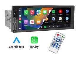 Central Multimídia 1 Din Mp5 Android Auto Car Play Bluetooth E-tech Combat 1 Din