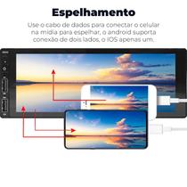 Central Multimídia 1Din Carplay Android Auto e Espelhamento Central Multimídia 1Din Carplay Android Auto e Espelhamento