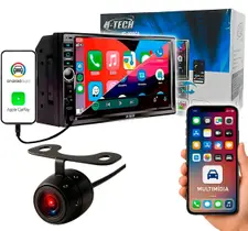Central Multimídia 2 DIN 7” CarPlay Android Auto Câmera Ré Central Multimídia 2 DIN 7” CarPlay Android Auto Câmera Ré