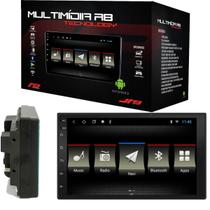 Central Multimídia 2 Din Android 10 JR8 10 pol 1024x600 Bluetooth/Android / USB / AUX / GPS Wifi Embutido - JT30MSLIM10