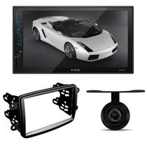 Central Multimídia 2 Din Android 10 MP5 7 Polegadas HT-6120 + Moldura Duster + Câmera de ré